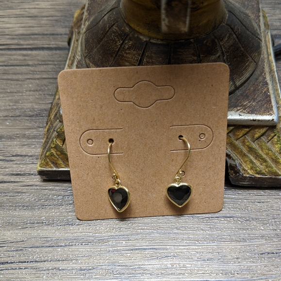 Heart Cubic Zirconia Earrings - Picture 2 of 3